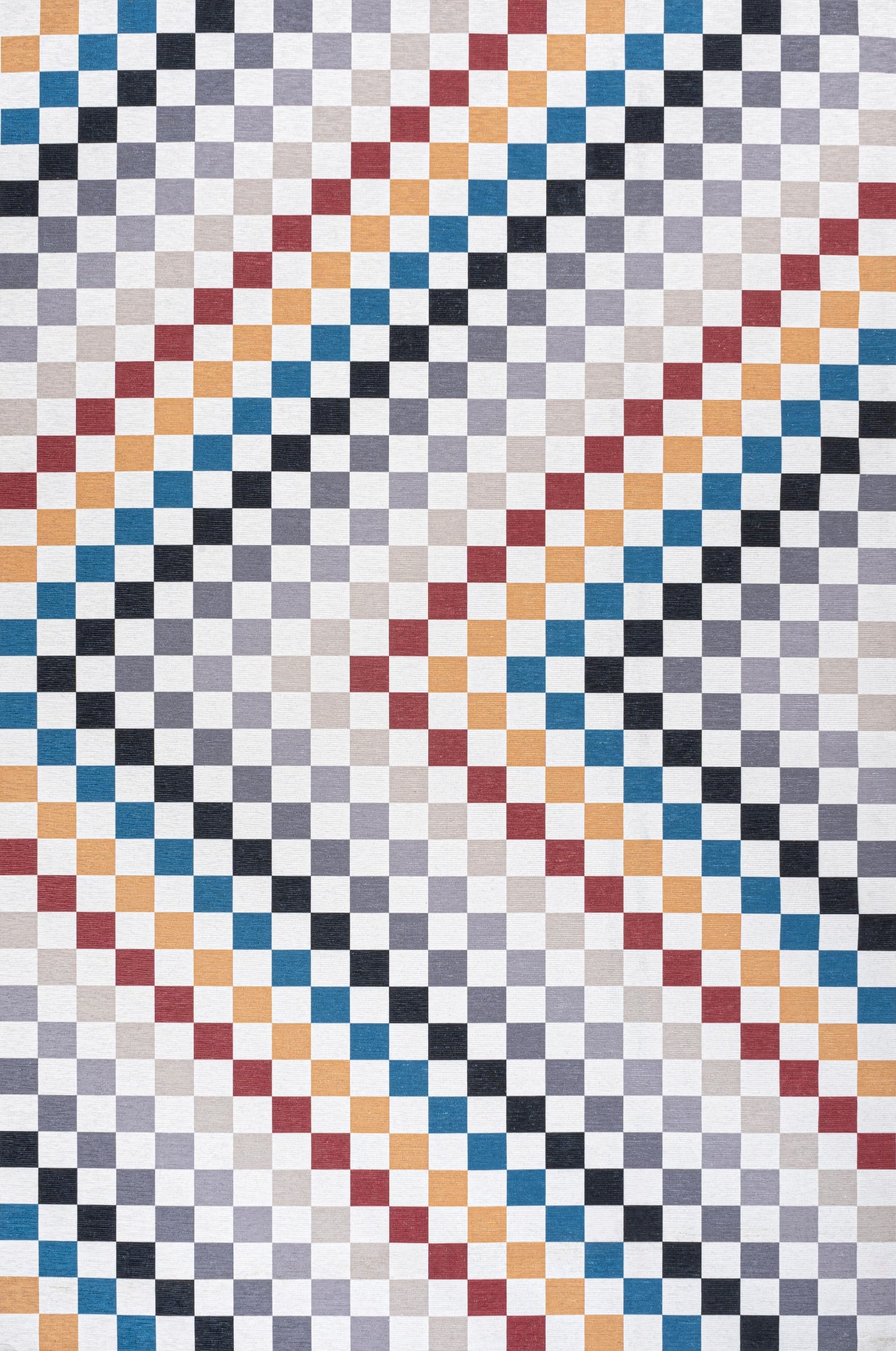 Ainsley Modern Cottage Checkerboard Washable Area Rug