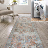 Armae-Distressed-Medallion-Chenille-Machine-Washable-Runner-Rug-Runner-Rugs