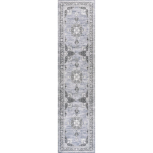 Bausch Bohemian Distressed Chenille Machine-Washable Runner Rug