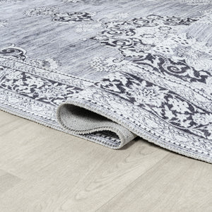 Bausch Bohemian Distressed Chenille Machine-Washable Runner Rug