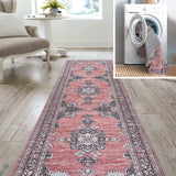 Bausch Bohemian Distressed Chenille Machine-Washable Runner Rug