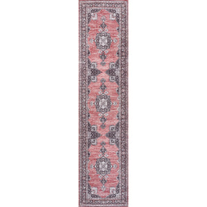 Bausch Bohemian Distressed Chenille Machine-Washable Runner Rug