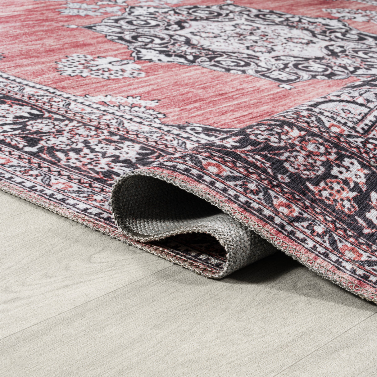 Bausch Bohemian Distressed Chenille Machine-Washable Runner Rug
