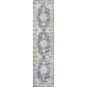 Bausch Bohemian Distressed Chenille Machine-Washable Runner Rug