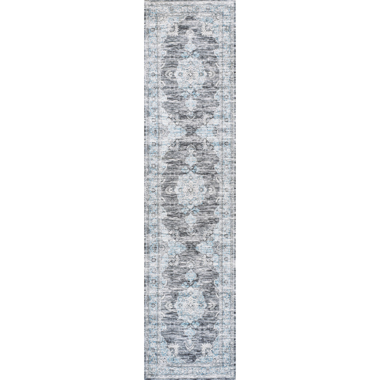 Bausch Bohemian Distressed Chenille Machine-Washable Runner Rug