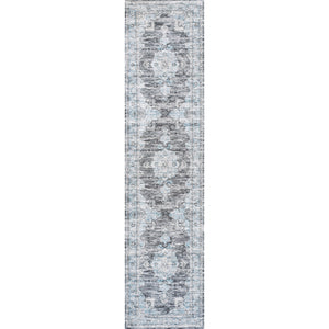 Bausch Bohemian Distressed Chenille Machine-Washable Runner Rug