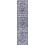 Wincer Chenille Cottage Medallion Machine-Washable Runner Rug