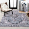 Wincer Chenille Cottage Medallion Machine-Washable Area Rug