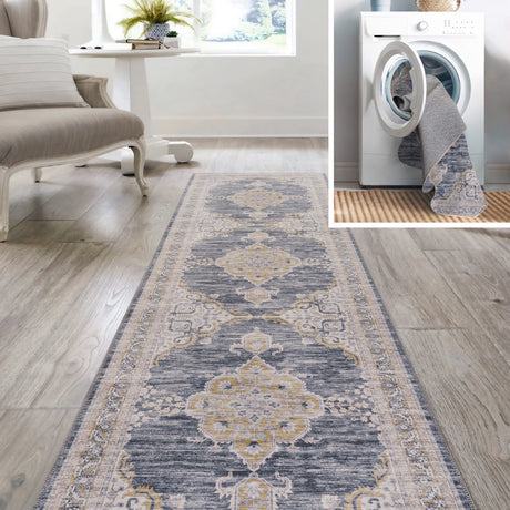Wincer-Chenille-Cottage-Medallion-Machine-Washable-Runner-Rug-Runner-Rugs