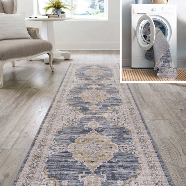 Wincer-Chenille-Cottage-Medallion-Machine-Washable-Runner-Rug-Runner-Rugs