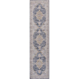 Wincer Chenille Cottage Medallion Machine-Washable Runner Rug