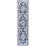 Wincer Chenille Cottage Medallion Machine-Washable Runner Rug