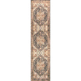 Chapell Chenille Mid-Century Medallion Machine-Washable Runner Rug