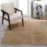 Twyla Classic Solid Low-Pile Machine-Washable Area Rug
