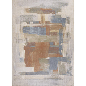 Weaver Abstract Coastal Watercolor Machine-Washable Area Rug