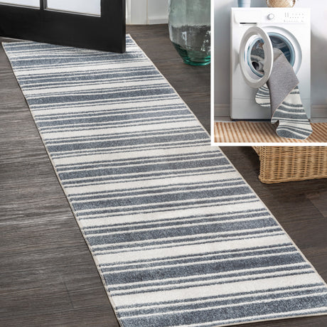 Fawning-Two-Tone-Striped-Classic-Low-Pile-Machine-Washable-Runner-Rug-Runner-Rugs