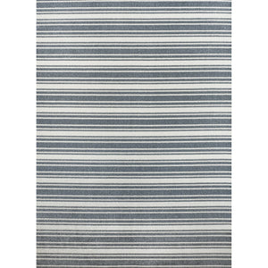 Fawning Two-Tone Striped Classic Low-Pile Machine-Washable Area Rug