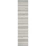 Fawning Two-Tone Striped Classic Low-Pile Machine-Washable Runner Rug