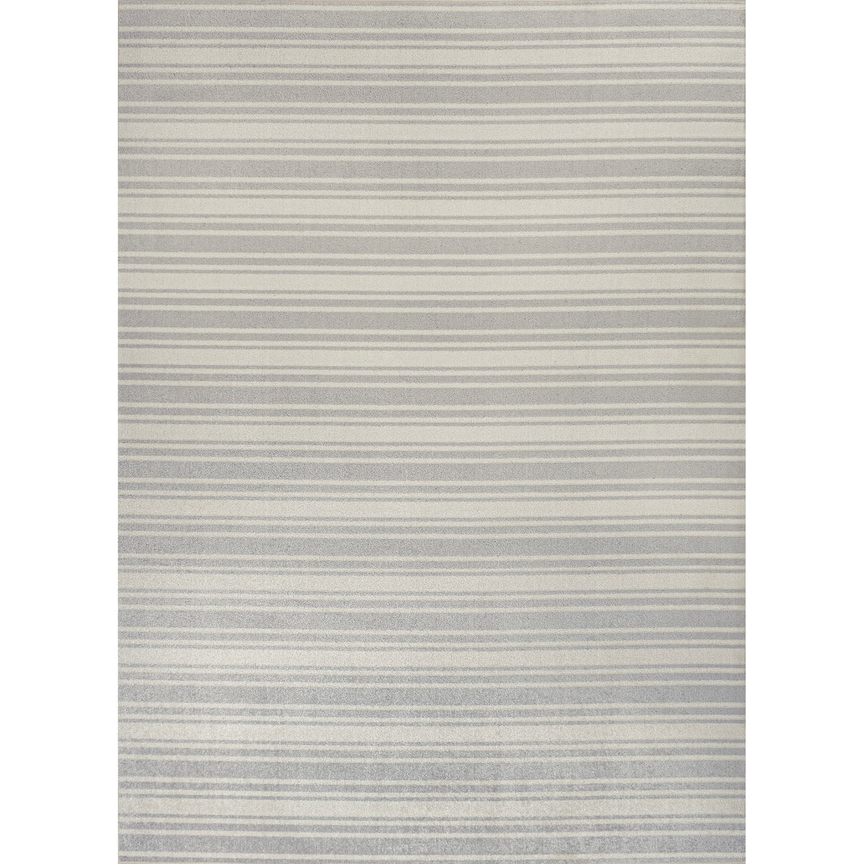Fawning Two-Tone Striped Classic Low-Pile Machine-Washable Area Rug