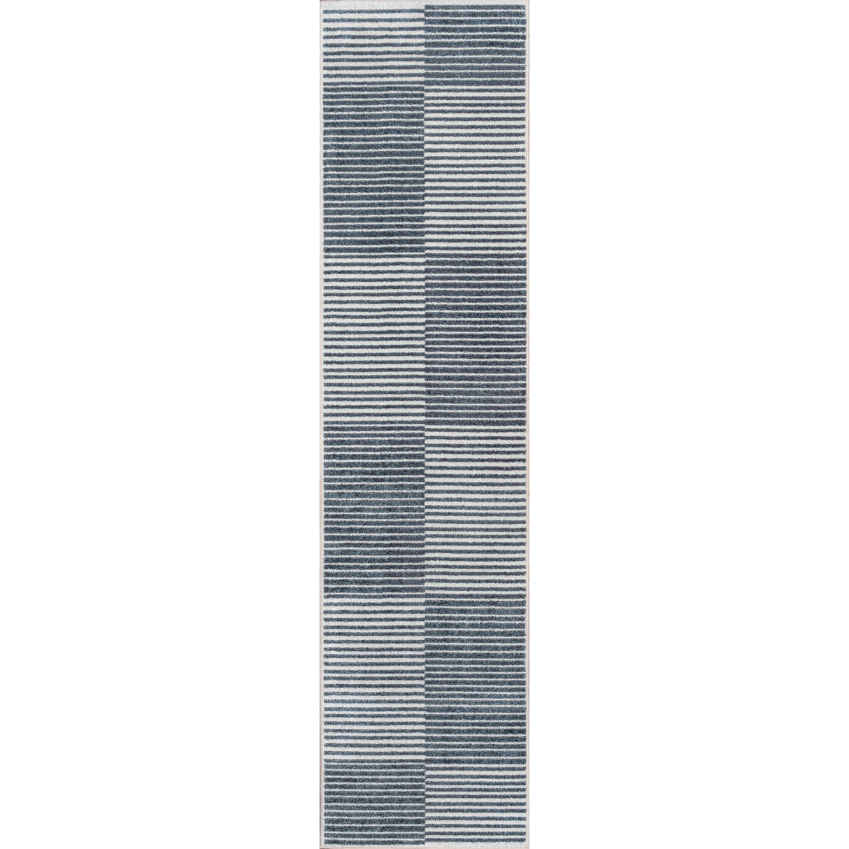 Shutter Minimalist Striped Plaid Machine-Washable Runner Rug