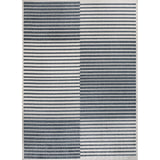 Shutter Minimalist Striped Plaid Machine-Washable Area Rug
