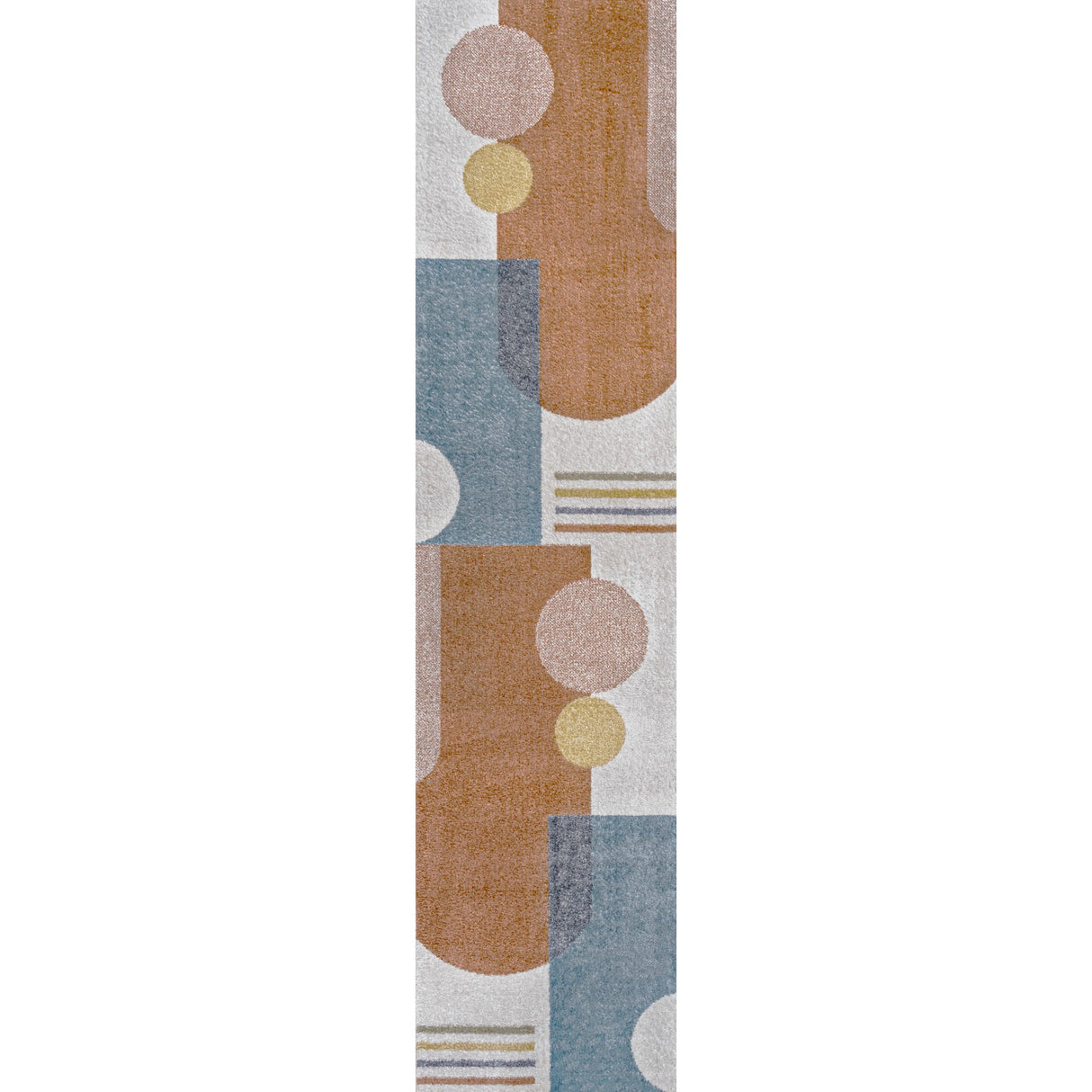 Slinger Modern Contemporary Collage Machine-Washable Runner Rug
