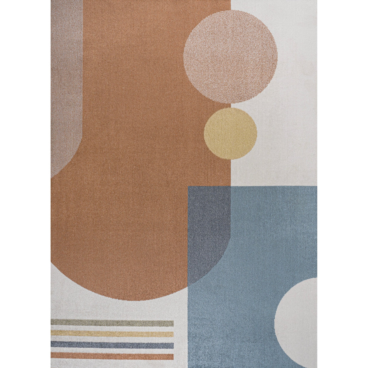 Slinger Modern Contemporary Collage Machine-Washable Area Rug