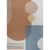 Slinger Modern Contemporary Collage Machine-Washable Area Rug