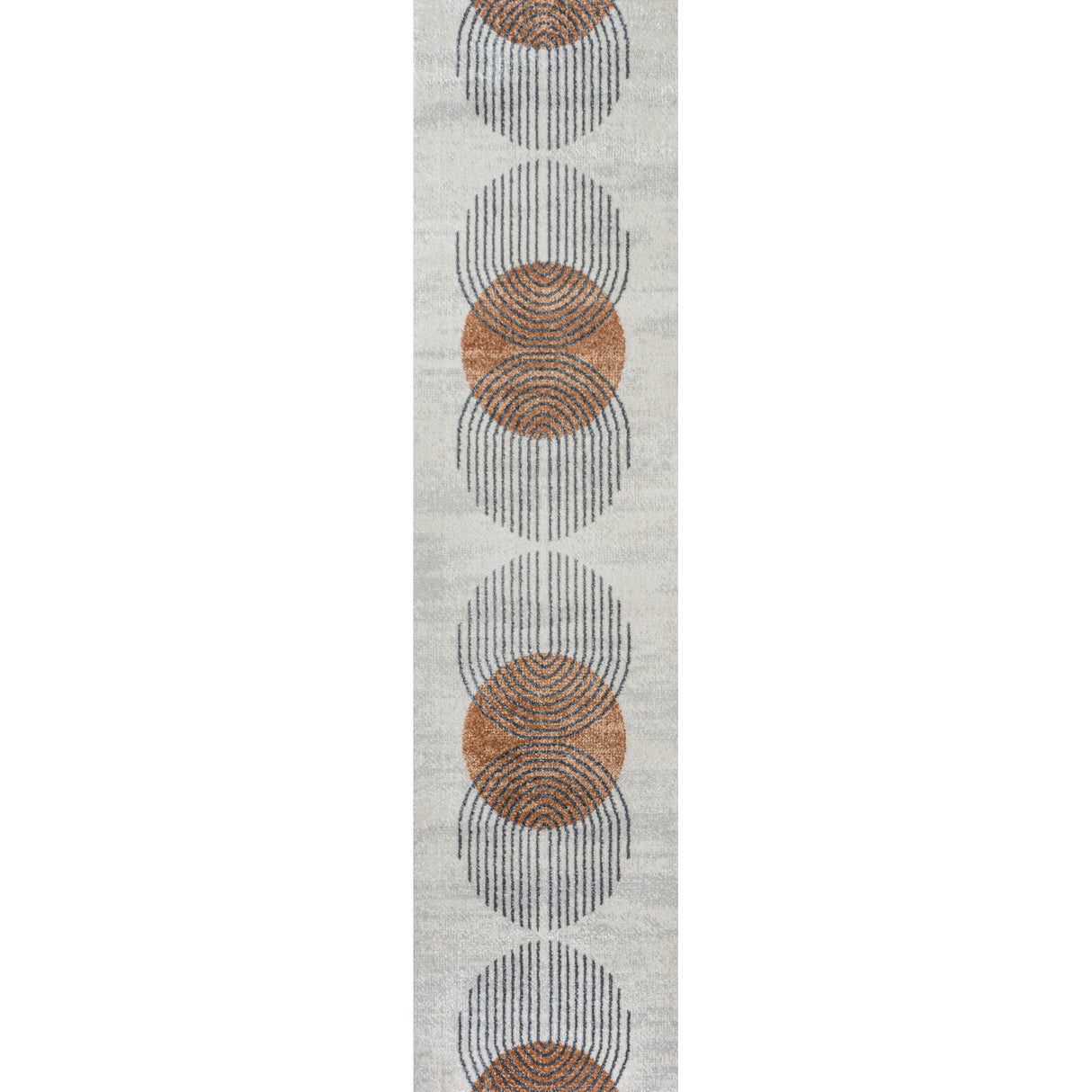 Kallax Geometric Modern Low-Pile Machine-Washable Runner Rug