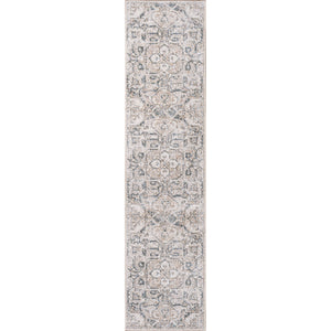 Edith Distressed Medallion Low-Pile Machine-Washable Runner Rug