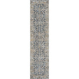 Brandy Rustic Border Low-Pile Machine-Washable Runner Rug