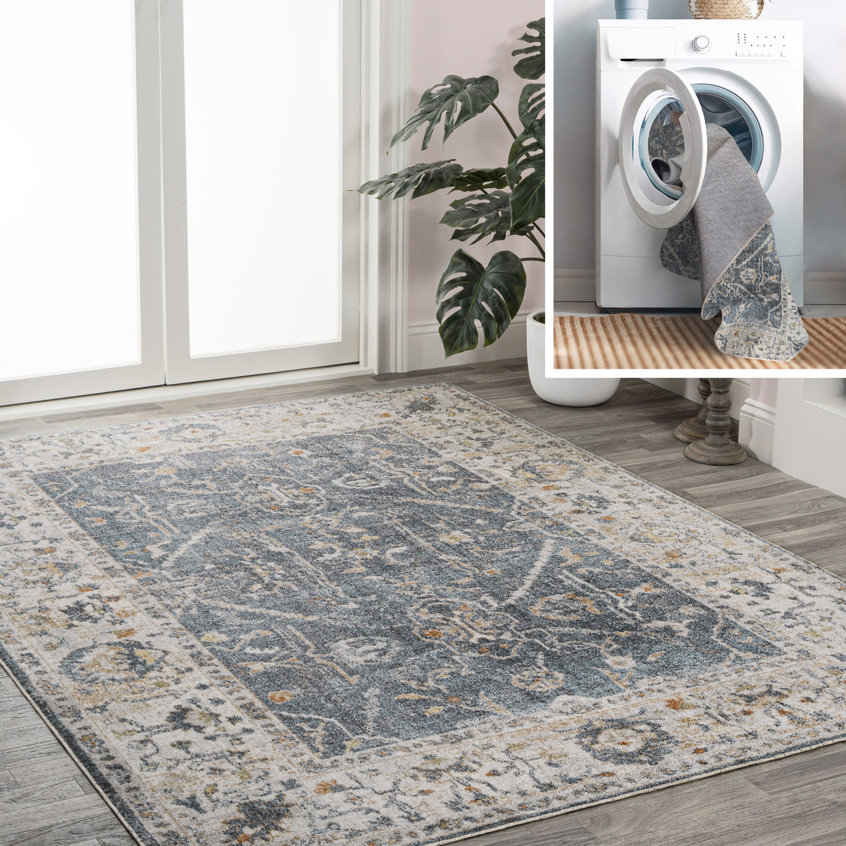 Brandy-Rustic-Border-Low-Pile-Machine-Washable-Area-Rug-Area-Rugs