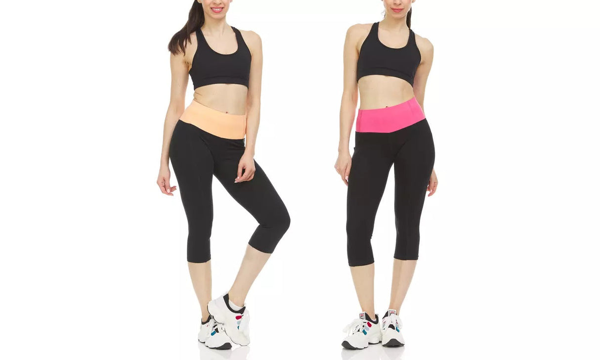 Women's High Waist Tummy Control Yoga Capris
