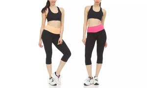 Women's High Waist Tummy Control Yoga Capris