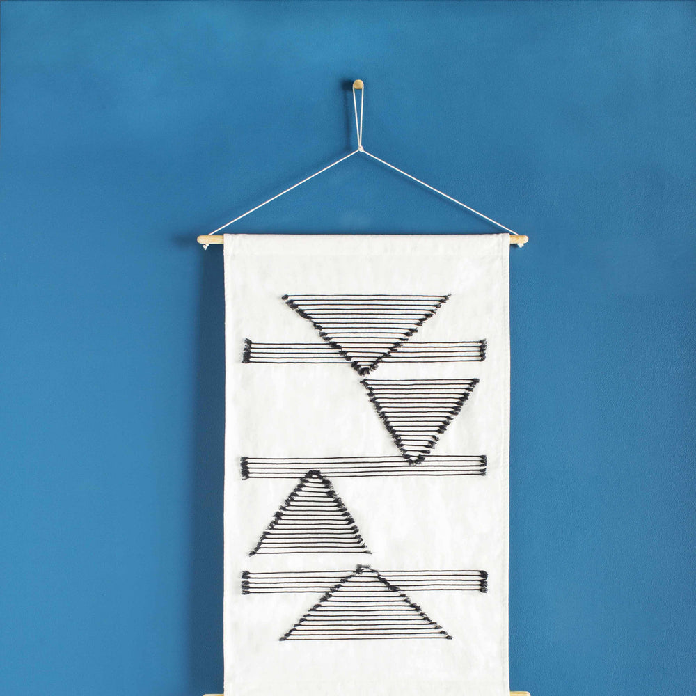 Garber Monochrome Geometric Wall Hanging