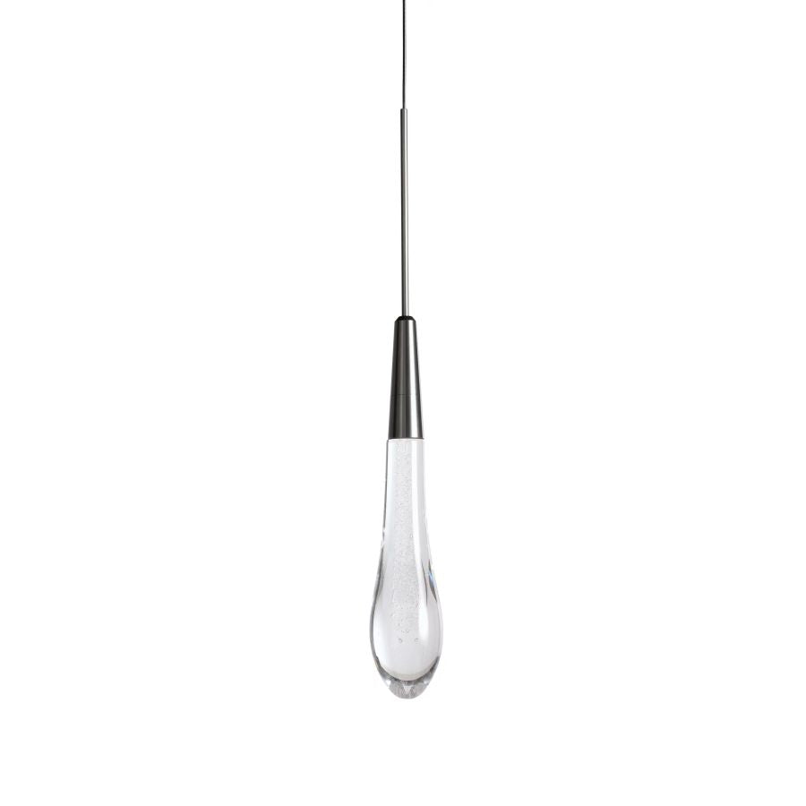 Seeded Glass Raindrop Pendant Light 1-Light 3-Light E12 Fixture