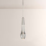 Seeded Glass Raindrop Pendant Light 1-Light 3-Light E12 Fixture