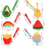 Bubble Popper Keychain Zipper Pouch