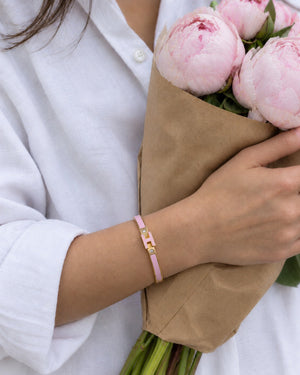 18k Gold Plated H Bracelet