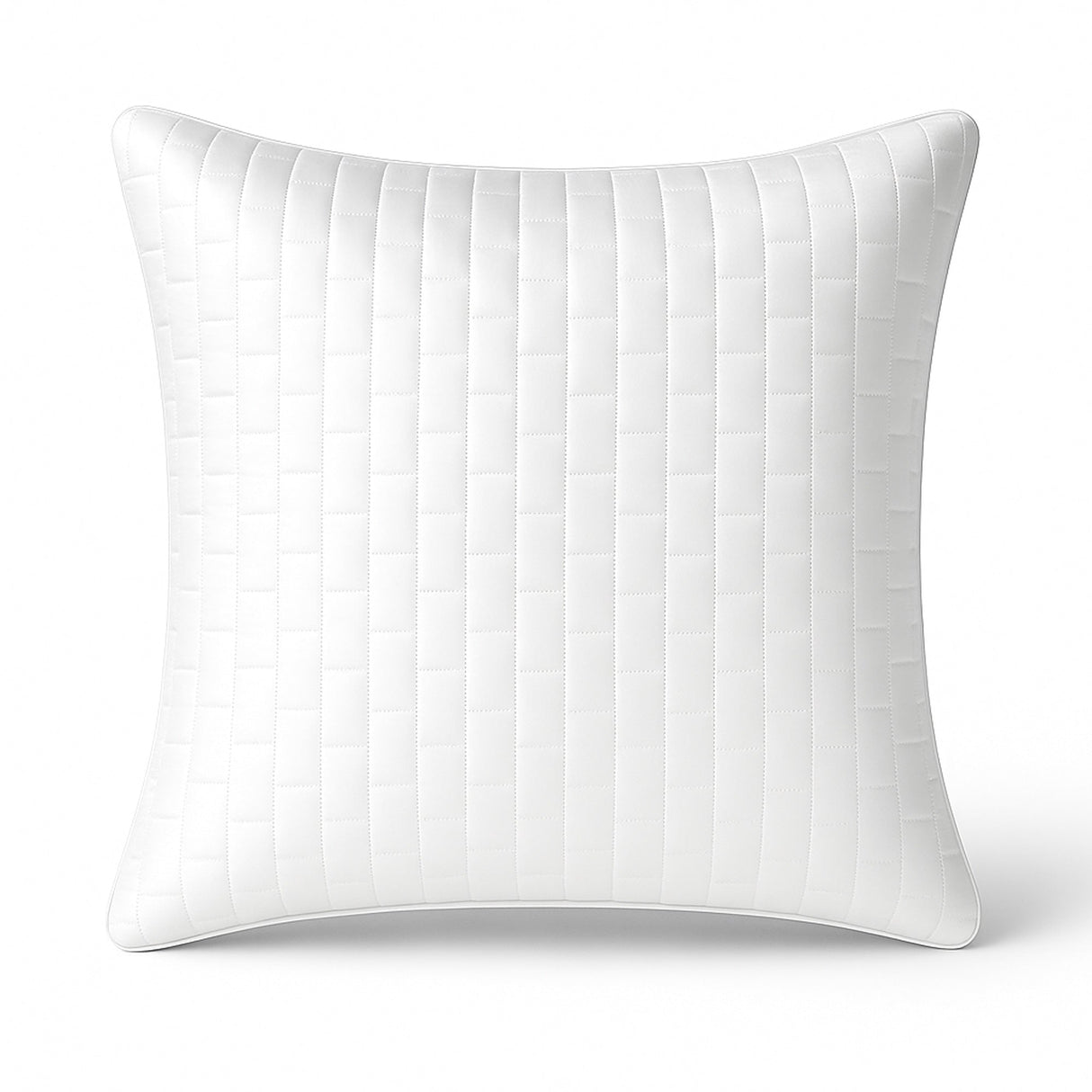 Bamboo Quilted Sham - 100% Viscose from Bamboo - 1pc - Euro - White
