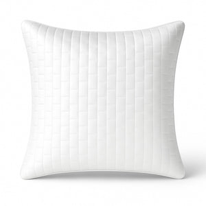Bamboo Quilted Sham - 100% Viscose from Bamboo - 1pc - Euro - White