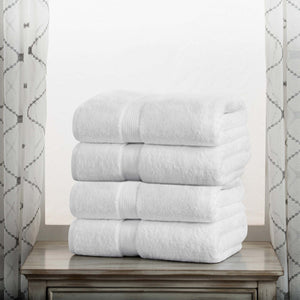 Egyptian Cotton Plush Heavyweight Bath Towel Set of 4