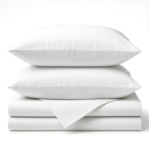 Bamboo Cotton Sheet Set - Viscose from Bamboo + Cotton - Snow by BedVoyage