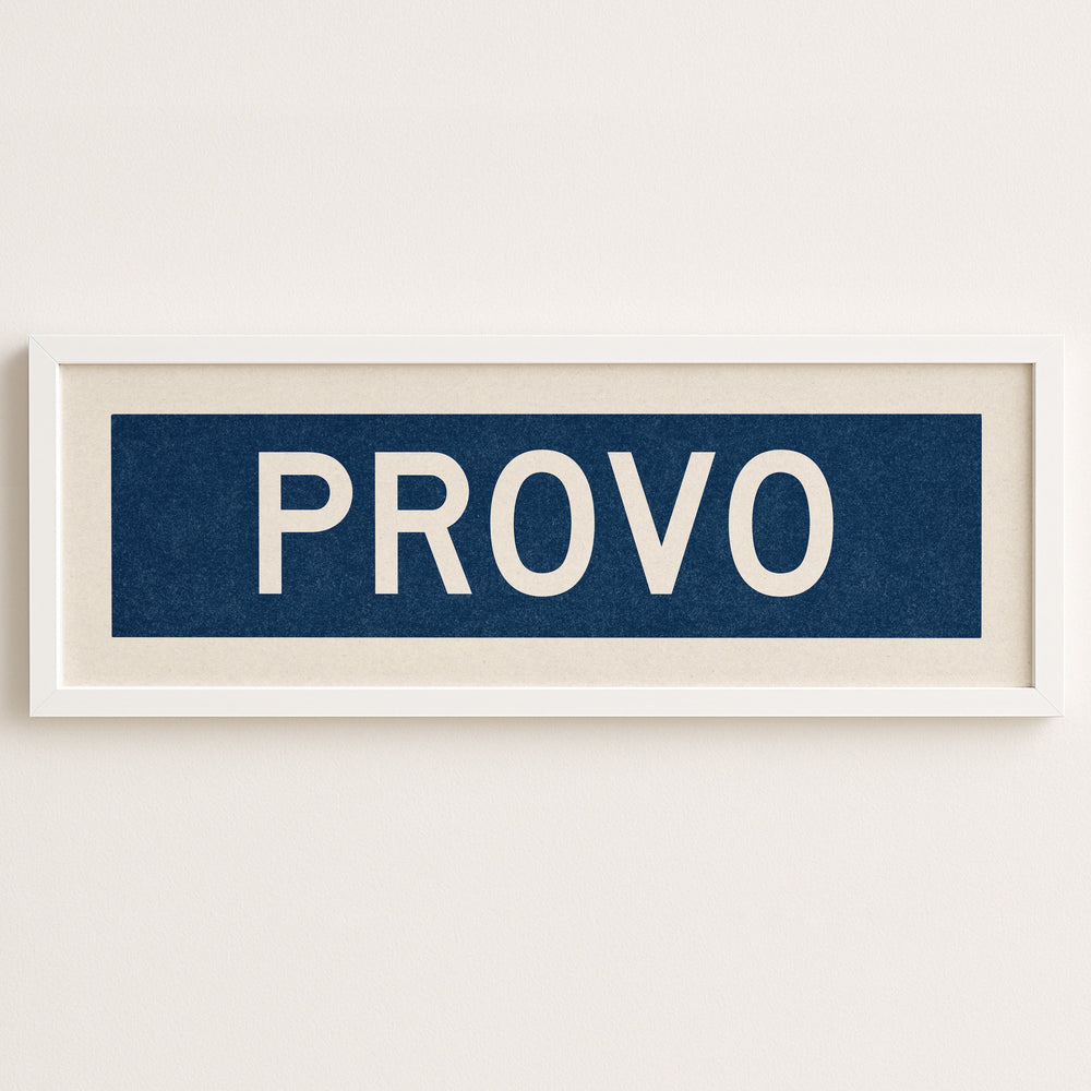 Framed Provo Navy Bus Scroll