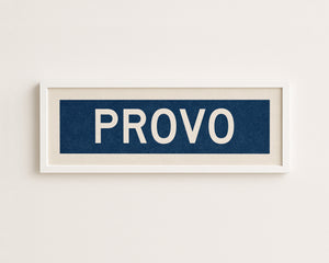 Framed Provo Navy Bus Scroll