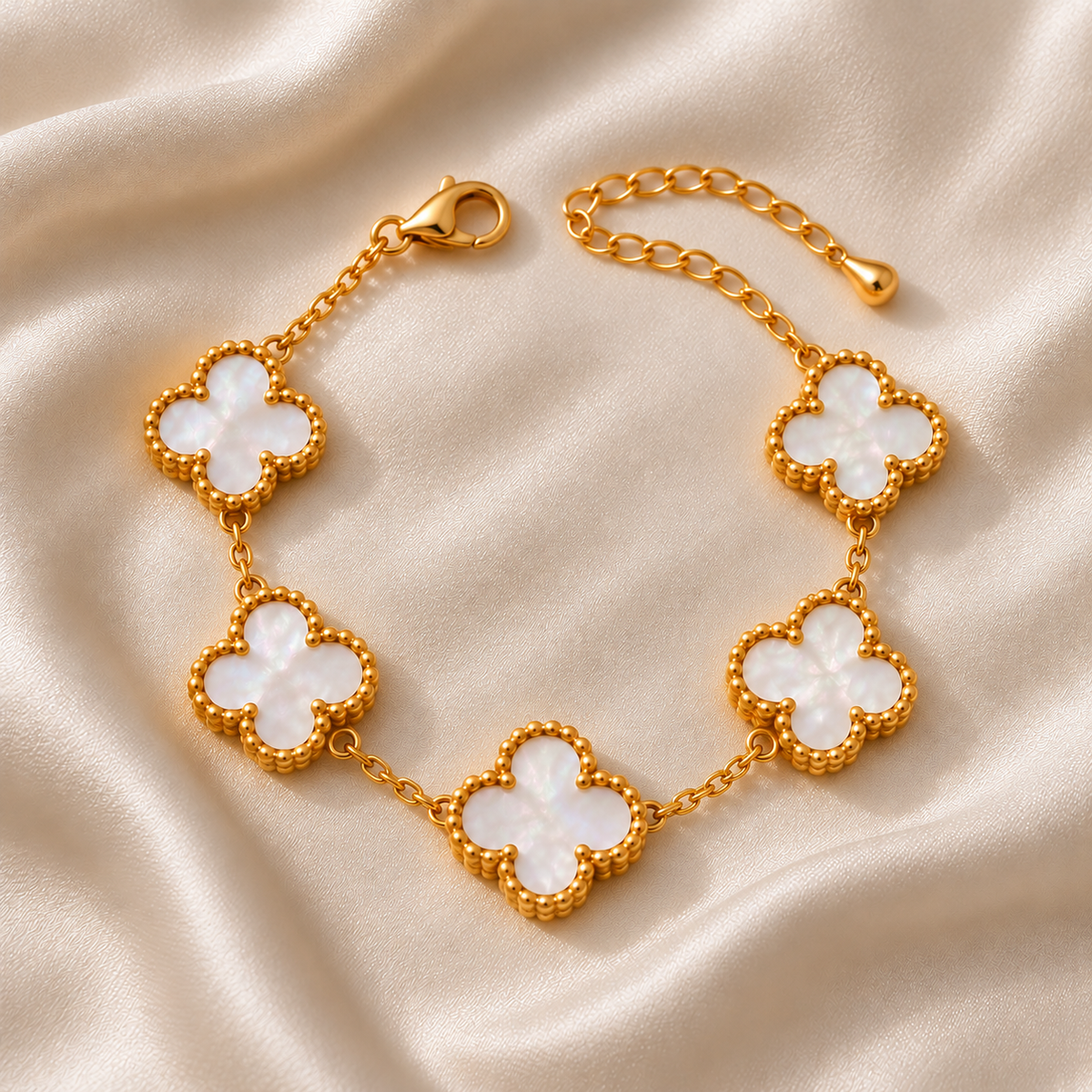 Title: 18k Gold Plated Bloom Line Bracelet