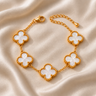 Title: 18k Gold Plated Bloom Line Bracelet