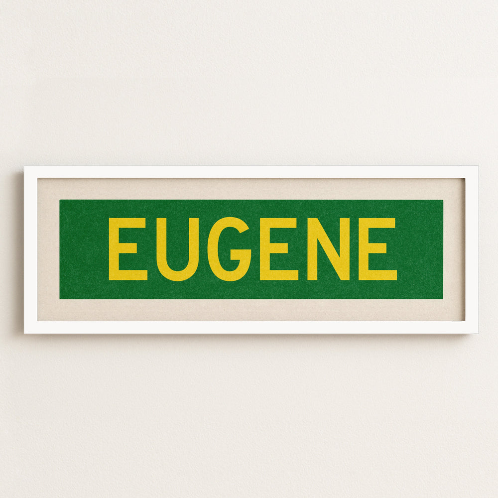 Framed Eugene Green Bus Scroll