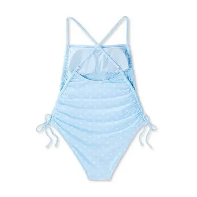 Wild Fable Women's Cheeky High Leg One Piece Swimsuit Side Cinch Bathing Suit