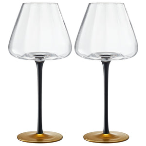 Venice Stemmed Wine Glassware, Set of 2